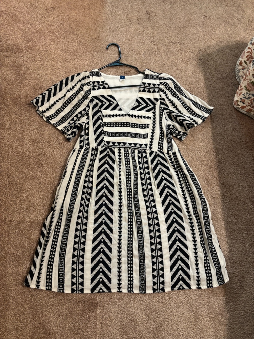 Old Navy Geometric Shift Dress